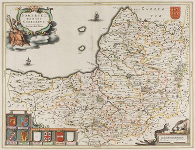 Lot 181 - Somerset. Blaeu (J.), Somersetensis Comitatus. Somerset Shire, Amsterdam: circa 1645