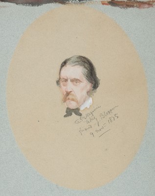 Lot 232 - Pellegrini (Carlo). Portrait of Mr J. Bloxham, 1875
