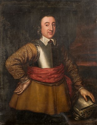 Lot 93 - English School. Portrait of an English Civil War Royalist soldier, circa 1640s