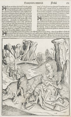 Lot 240 - Schedel (Hartmann). Etas prima Mundi, Nuremberg: circa 1493