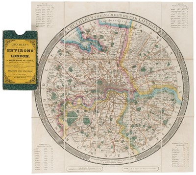 Lot 156 - London. Cruchley (G. F.), Cruchley's Twelve Miles round London, [1833]