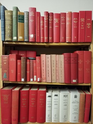Lot 445 - Army Lists. A large collection of ex-library army lists circa 1859-2015, and other military history