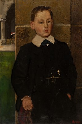 Lot 199 - Wackrill (George Edward, 1890-1960). Portrait of Hubert Bolton Stanton, (1901-1977), 1911