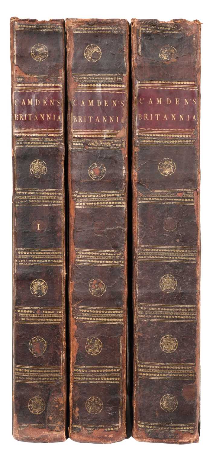 Lot 40 - Camden (William). Britannia, 3 vols, 1789