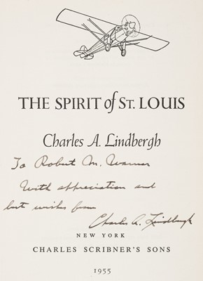 Lot 397 - Lindbergh (Charles Augustus). The Spirit of St. Louis, 1955