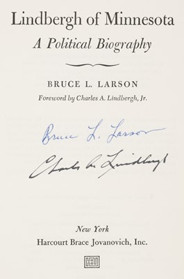 Lot 381 - Larson (Bruce Llewellyn). Lindbergh of Minnesota. 1973