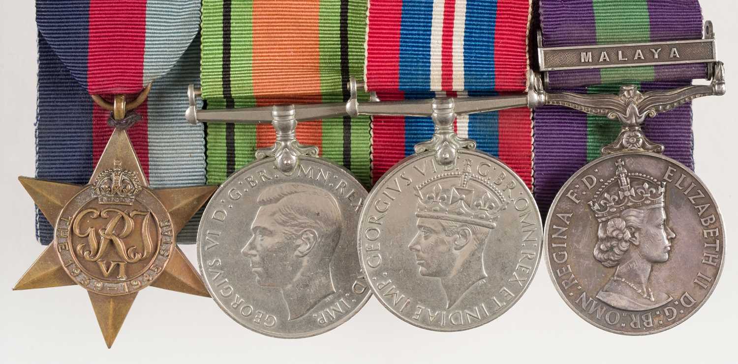 Lot 591 - Four: WWII and Malaya group of medals to