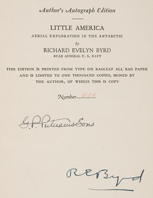 Lot 375 - Byrd (Richard Evelyn). Little America. Aerial Exploration in the Antarctic. 1930