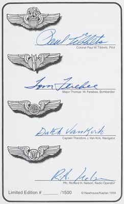 Lot 401 - Tibbets (Paul Warfield). Return of the Enola Gay, 1998