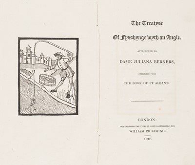 Lot 72 - Berners (Juliana, Dame). The Treatyse of Fysshynge Wyth an Angle, 1827 + 2 others