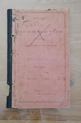 Lot 34 - Younghusband (Francis Edward). Report of a Mission to the Northern Frontier of Kashmir, 1889