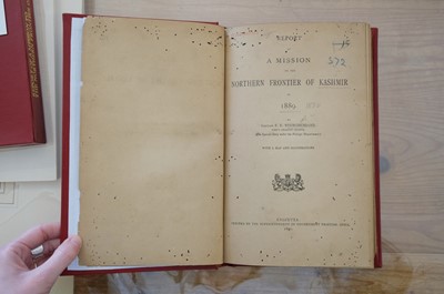 Lot 34 - Younghusband (Francis Edward). Report of a Mission to the Northern Frontier of Kashmir, 1889