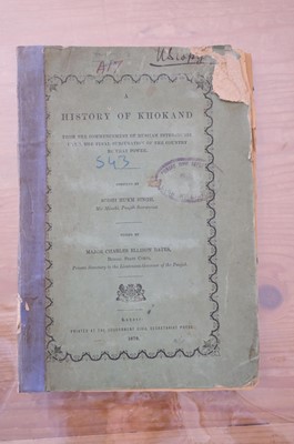 Lot 34 - Younghusband (Francis Edward). Report of a Mission to the Northern Frontier of Kashmir, 1889