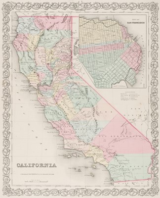 Lot 136 - Colton (J. H.). Eight State and City maps, 1855