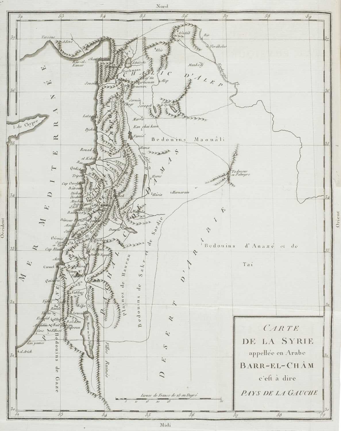 Lot 32 - Volney (Constantin Francois). Voyage en Syrie et en Egypte..., 1783, 1784, & 1785