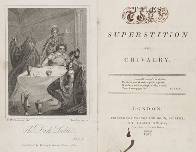 Lot 349 - Bannerman (Anne). Superstition and Chivalry, 1st edition, 1802