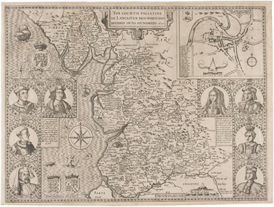 Lot 183 - Lancashire. Speed (John), The Countie Pallatine of Lancaster described, circa 1627