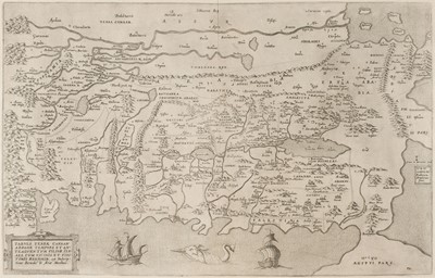 Lot 178 - Holy Land. Montanus (Arias), Tabula Terrae Canaan Abrahae tempore et ante adventum..., circa 1573