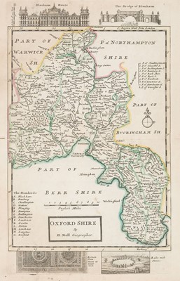 Lot 197 - Moll (Herman). A Set of Fifty New and Correct Maps of the Counties of England and Wales, 1739