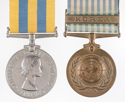 Lot 597 - Korean War Medals. A 'Fairey Firefly' pair to Naval Airman D.R. Williams