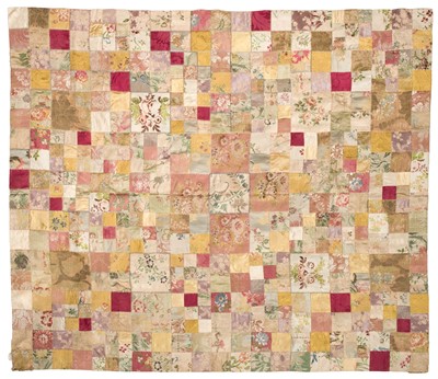 Lot 342 - Quilt. A piece of early Victorian patchwork, & others