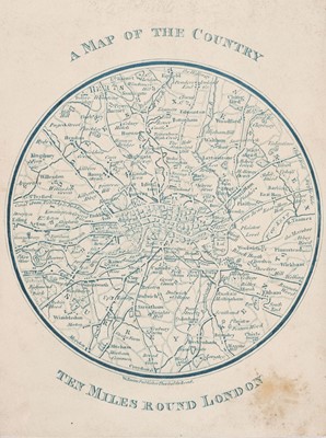 Lot 189 - London. Snow (W. publisher), A Map of the Country Ten Miles round London, circa 1815
