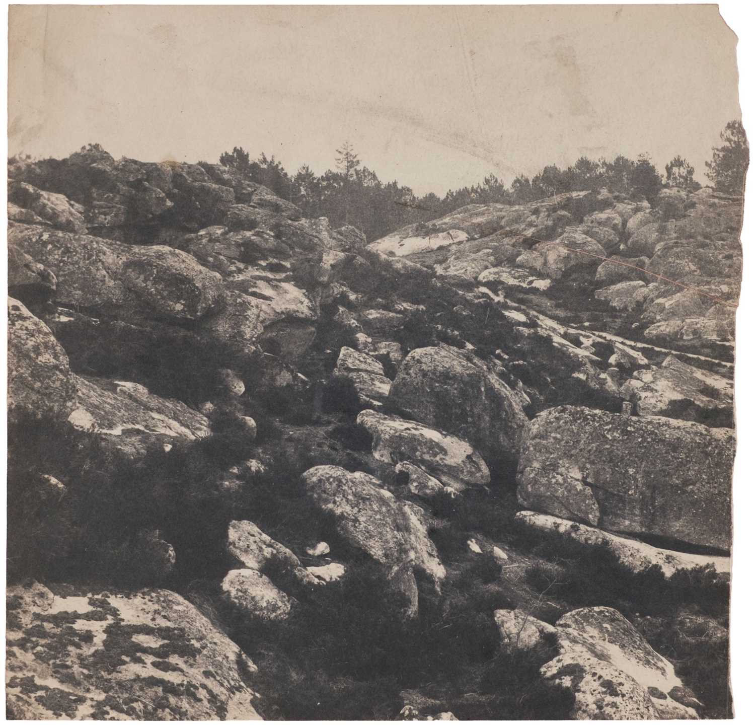 Lot 9 - Cuvelier (Eugène, 1837-1900). Gorges de Franchard, 1863