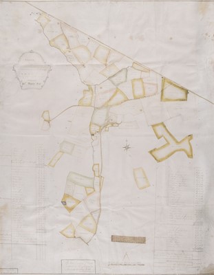 Lot 192 - Manuscript Estate Plan. Survey of Lands at Freasley, Polesworth, Warwick, 1767
