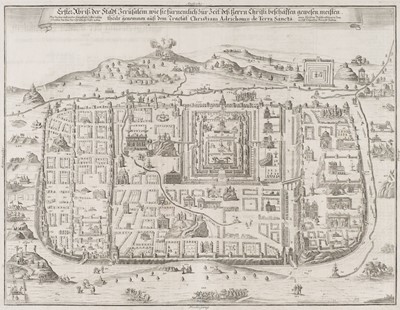 Lot 181 - Jerusalem. Fleischmann (August Christian), Erster Abriss der Stadt Jerusalem..., circa 1736