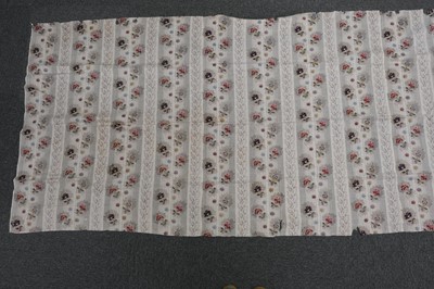 Lot 315 - Fabric. A large pieced frament of seaweed muslin dress fabric, circa 1830s