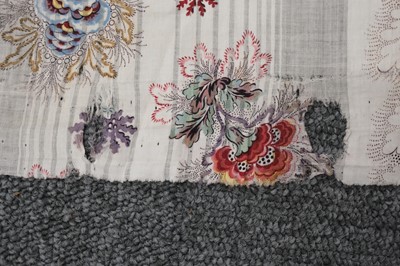 Lot 315 - Fabric. A large pieced frament of seaweed muslin dress fabric, circa 1830s