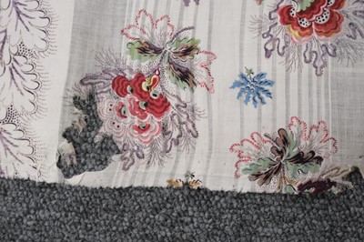 Lot 315 - Fabric. A large pieced frament of seaweed muslin dress fabric, circa 1830s