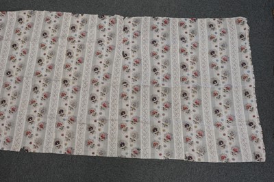 Lot 315 - Fabric. A large pieced frament of seaweed muslin dress fabric, circa 1830s