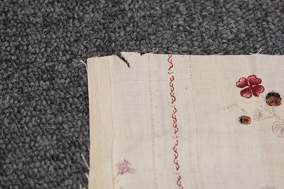 Lot 315 - Fabric. A large pieced frament of seaweed muslin dress fabric, circa 1830s