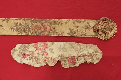 Lot 315 - Fabric. A large pieced frament of seaweed muslin dress fabric, circa 1830s