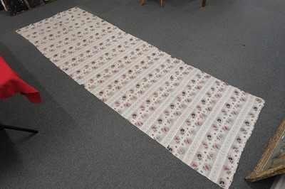 Lot 315 - Fabric. A large pieced frament of seaweed muslin dress fabric, circa 1830s