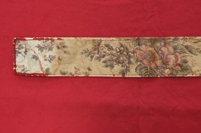 Lot 315 - Fabric. A large pieced frament of seaweed muslin dress fabric, circa 1830s