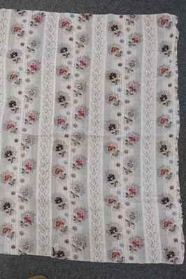 Lot 315 - Fabric. A large pieced frament of seaweed muslin dress fabric, circa 1830s