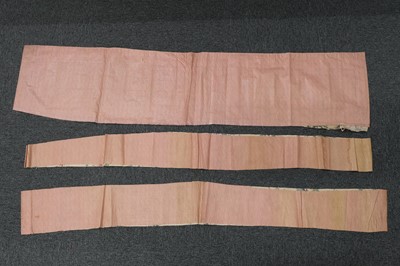 Lot 315 - Fabric. A large pieced frament of seaweed muslin dress fabric, circa 1830s