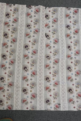 Lot 315 - Fabric. A large pieced frament of seaweed muslin dress fabric, circa 1830s