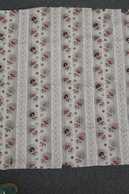Lot 315 - Fabric. A large pieced frament of seaweed muslin dress fabric, circa 1830s
