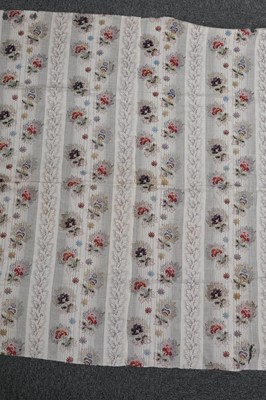 Lot 315 - Fabric. A large pieced frament of seaweed muslin dress fabric, circa 1830s