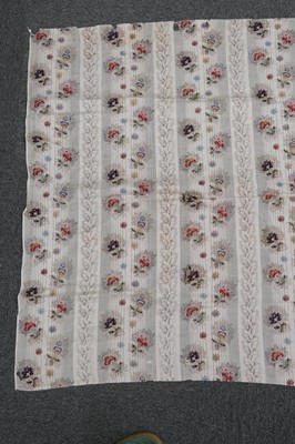 Lot 315 - Fabric. A large pieced frament of seaweed muslin dress fabric, circa 1830s