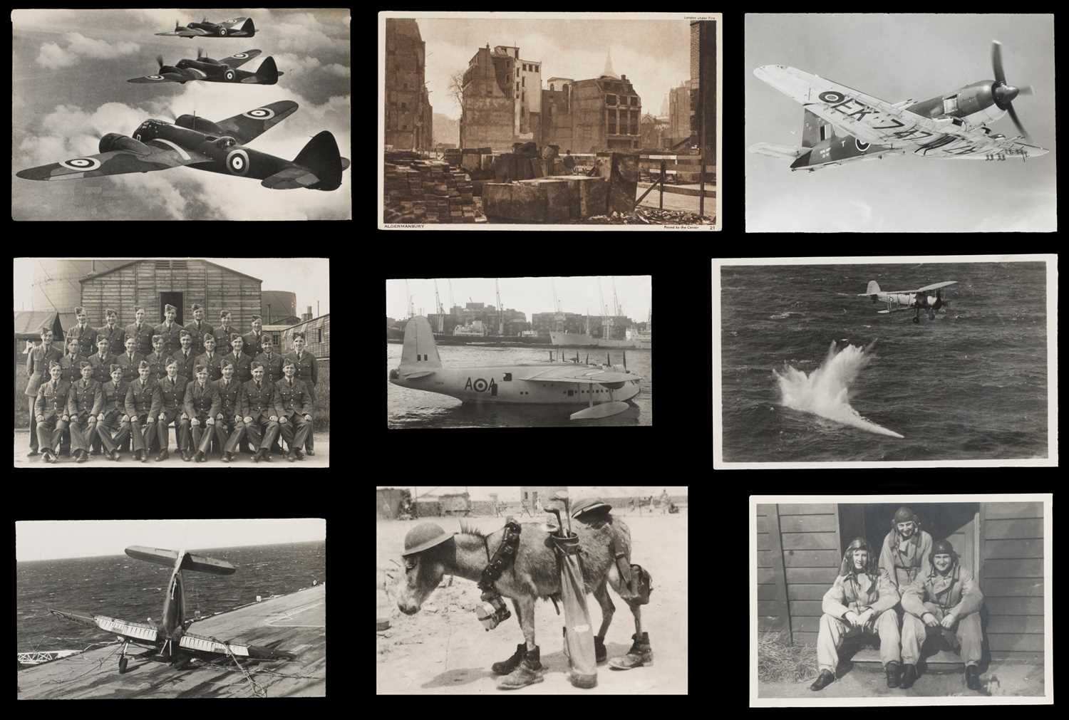Lot 11 - Aviation Photographs. Approx 680 WWII and Postwar period aviation postcards and photographs
