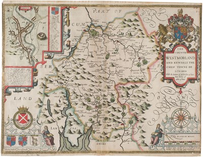 Lot 220 - Westmorland. Speed (John), The Countie of Westmorland and Kendale the Cheif Towne..., circa 1627
