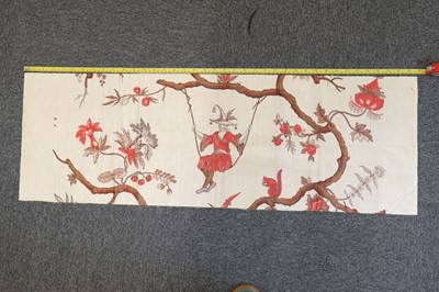 Lot 314 - Fabric. A group of printed 19th & 20th century lengths and fragments