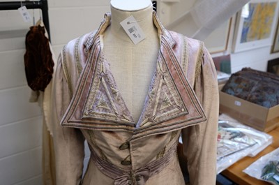 Lot 297 - Clothing. An Edwardian velvet coat, Jean Burger, New York, circa 1910