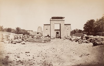 Lot 12 - Egypt. A fine and large album containing 130 mounted photographs, c. 1870s