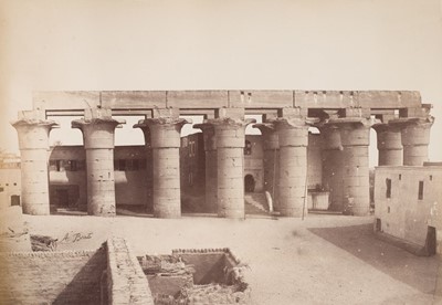 Lot 12 - Egypt. A fine and large album containing 130 mounted photographs, c. 1870s