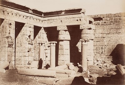 Lot 12 - Egypt. A fine and large album containing 130 mounted photographs, c. 1870s